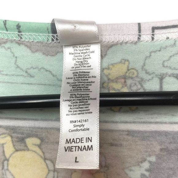 LuLaRoe Lg Winnie the Pooh Comic Strip Style Graphic Print Women's Tee Disney - Picture 4 of 6